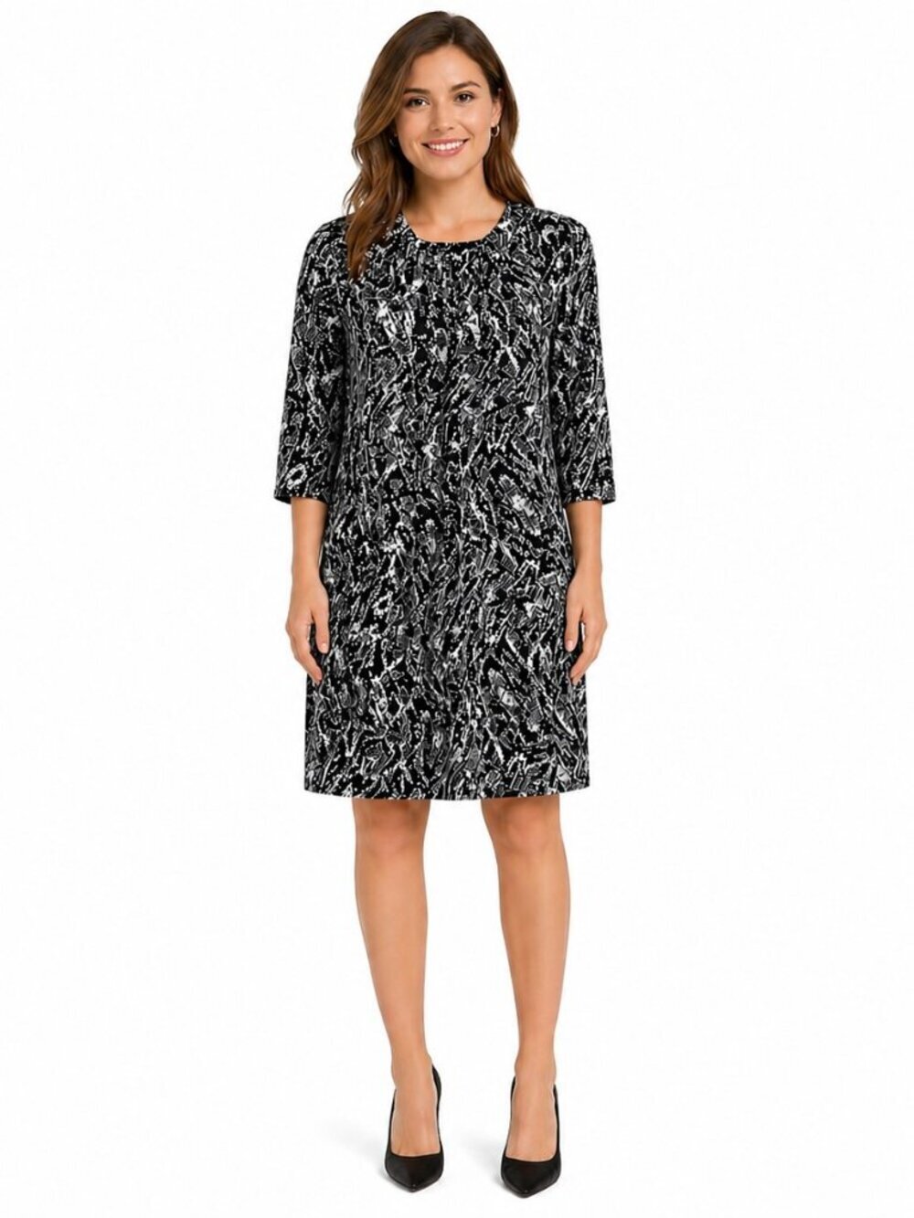 Pippa Abstract Print Shift Dress NWT